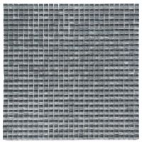 Dark grey polished micro mosaic glass tile