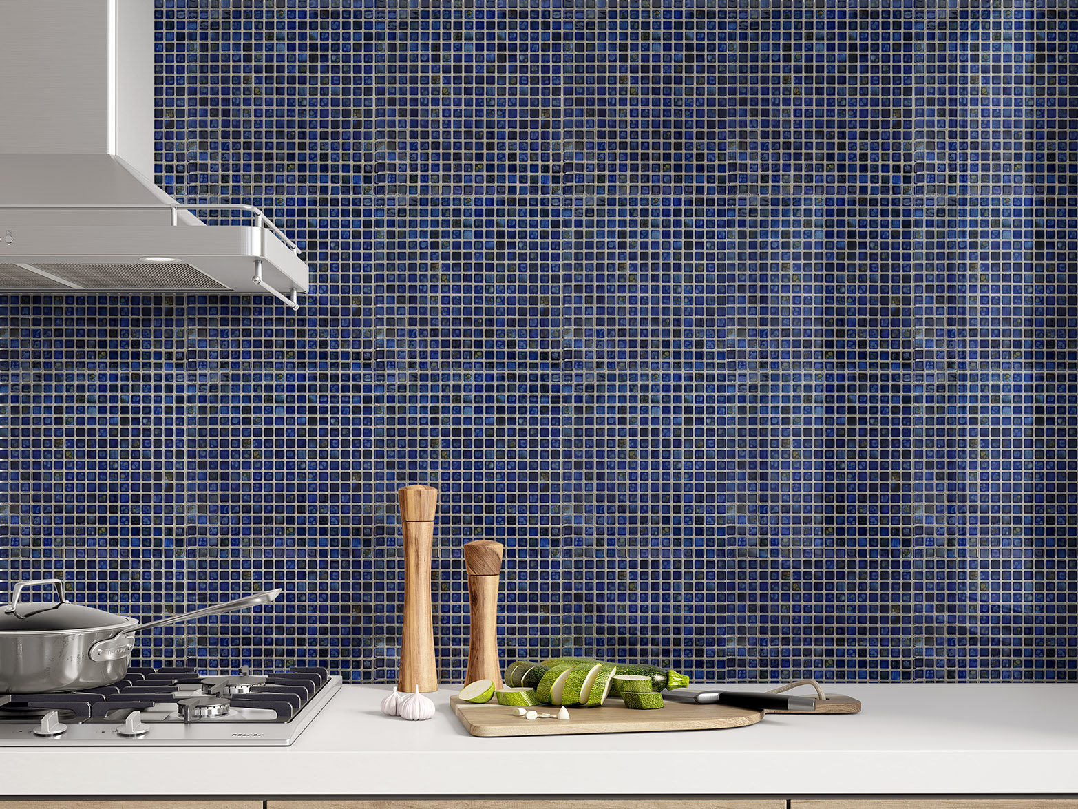 Cerulean wall install